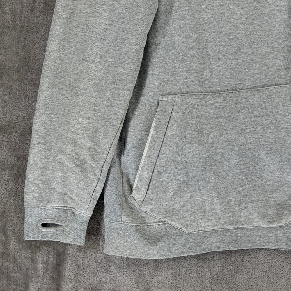 Analog AG Crux Hoodie Mens Medium Gray Yellow Logo Fleece Pullover 172361 - Picture 3 of 14
